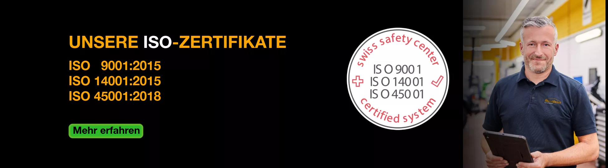 Unsere ISO-Zerfitikate