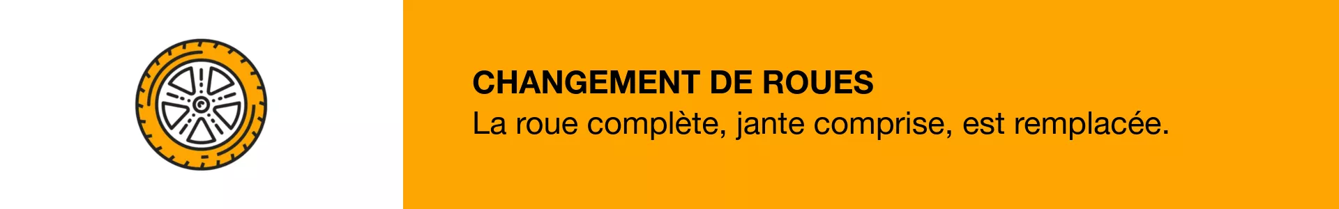 Changement de roues