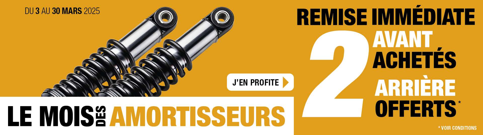 promo amortisseurs en agence uniquement