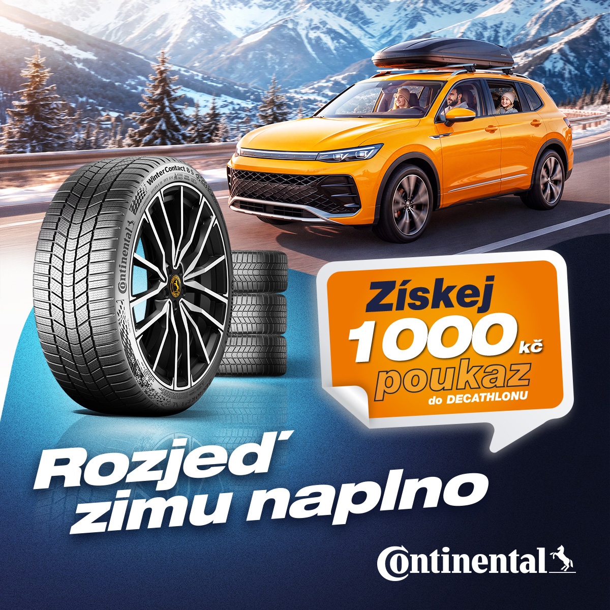 Rozjeď zimu naplno s pneumatikami Continental 