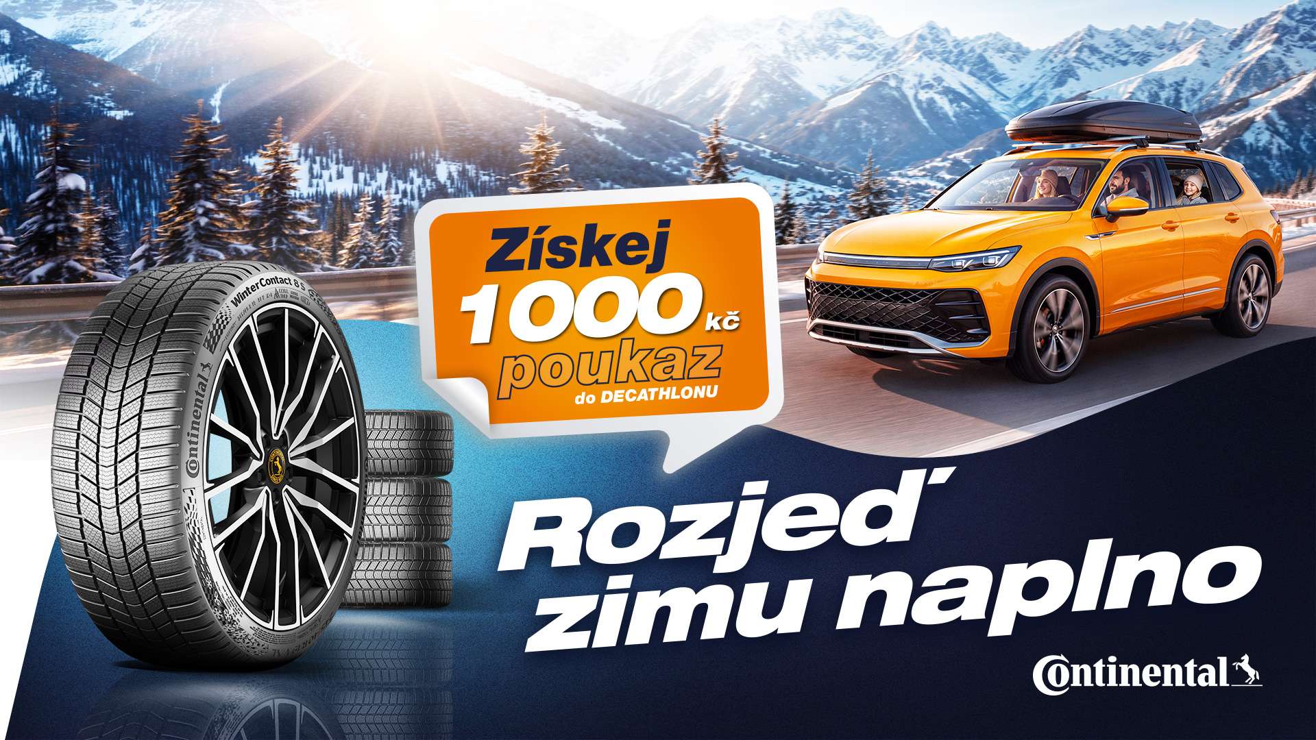 Rozjeď zimu naplno s pneumatikami Continental
