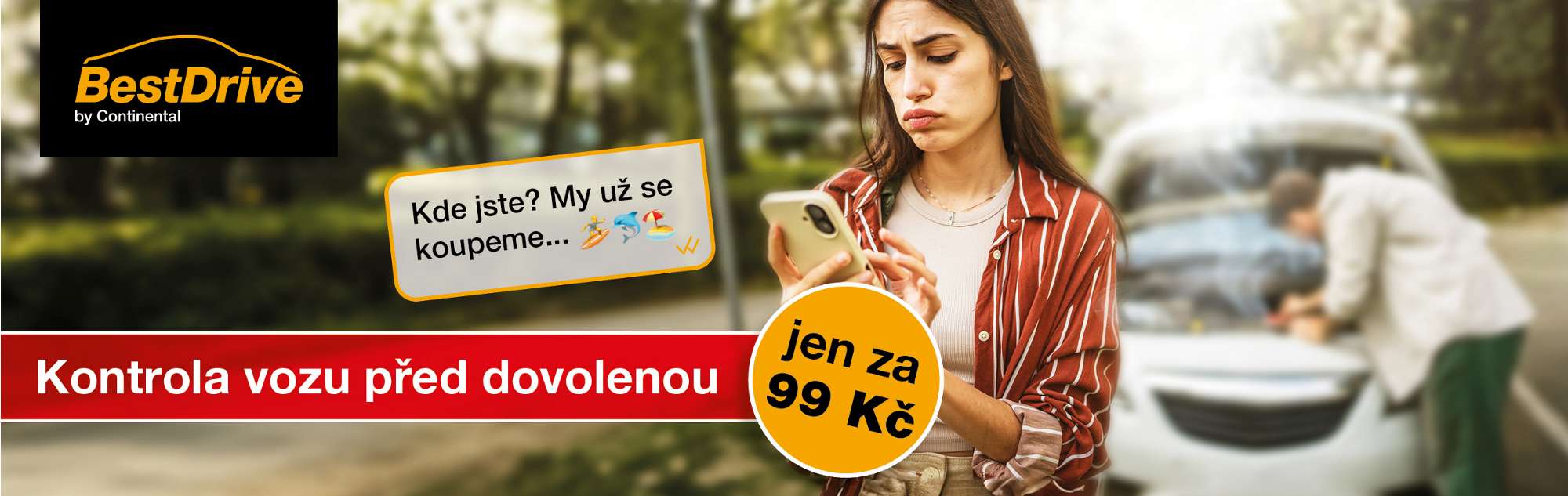 Kontrola vozidla před dovolenou
