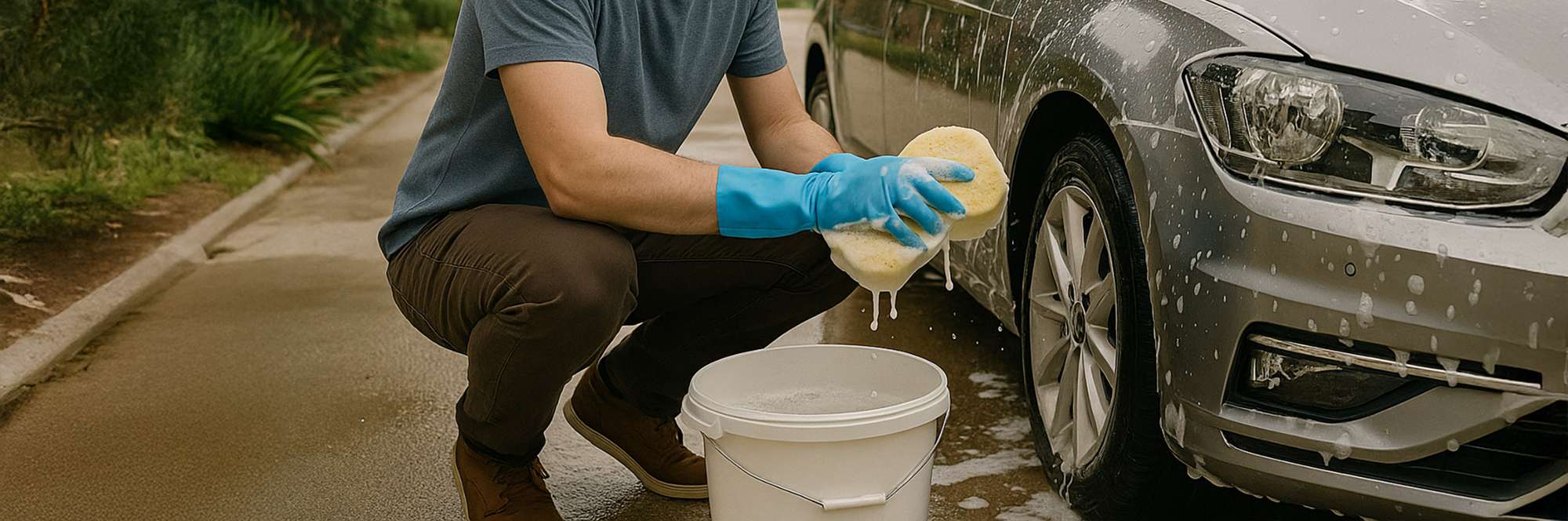 Pasos para lavar el coche a mano con éxito y limpieza de llantas