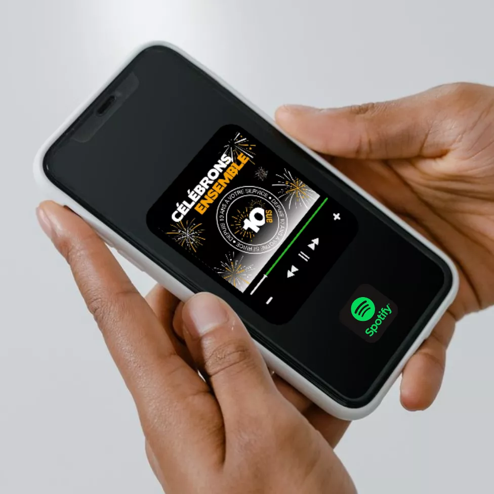 Image text teaser - 976x976 - playlist 10 ans spotify