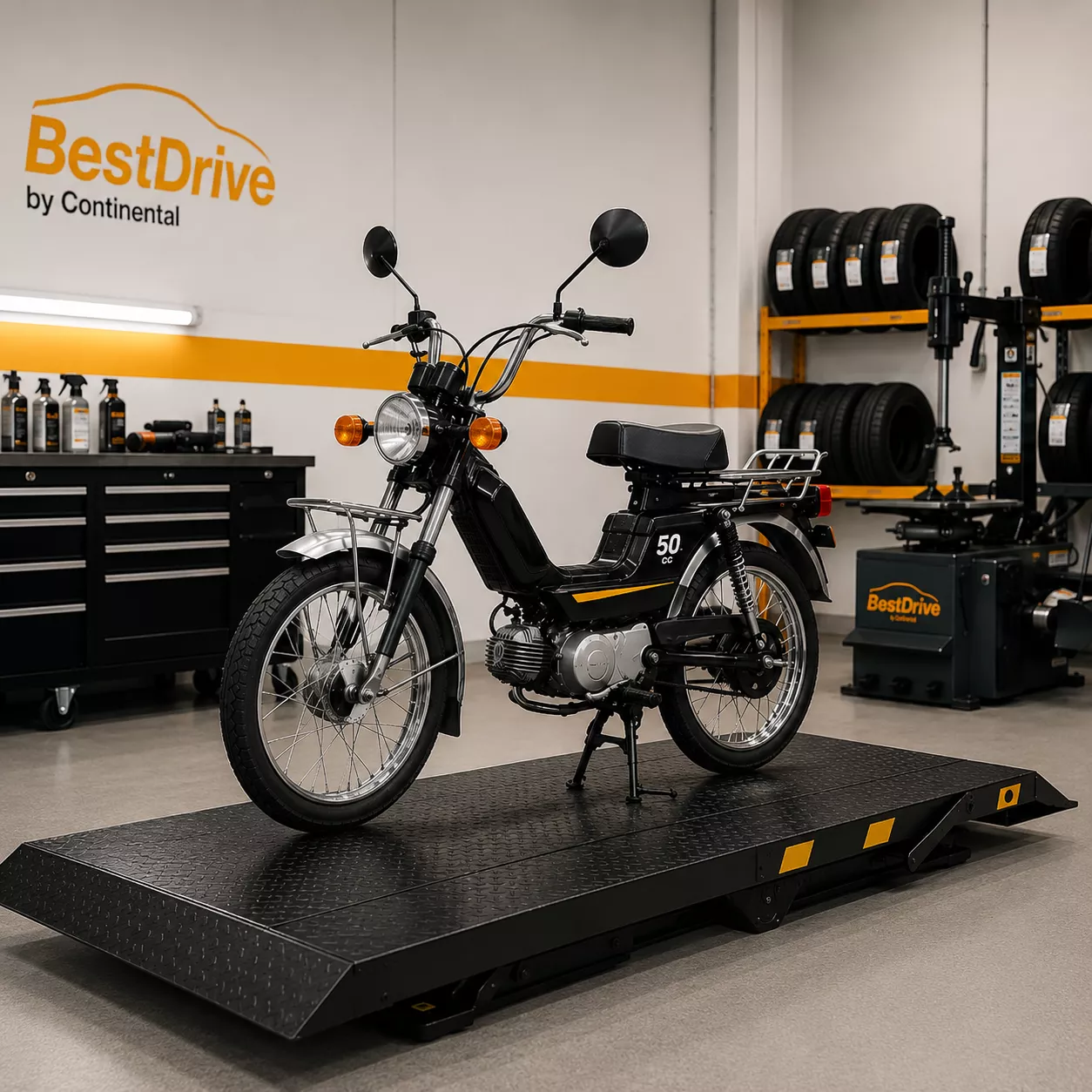Kompletní přezutí motocyklu – mopedy a motocykly do 50 ccm