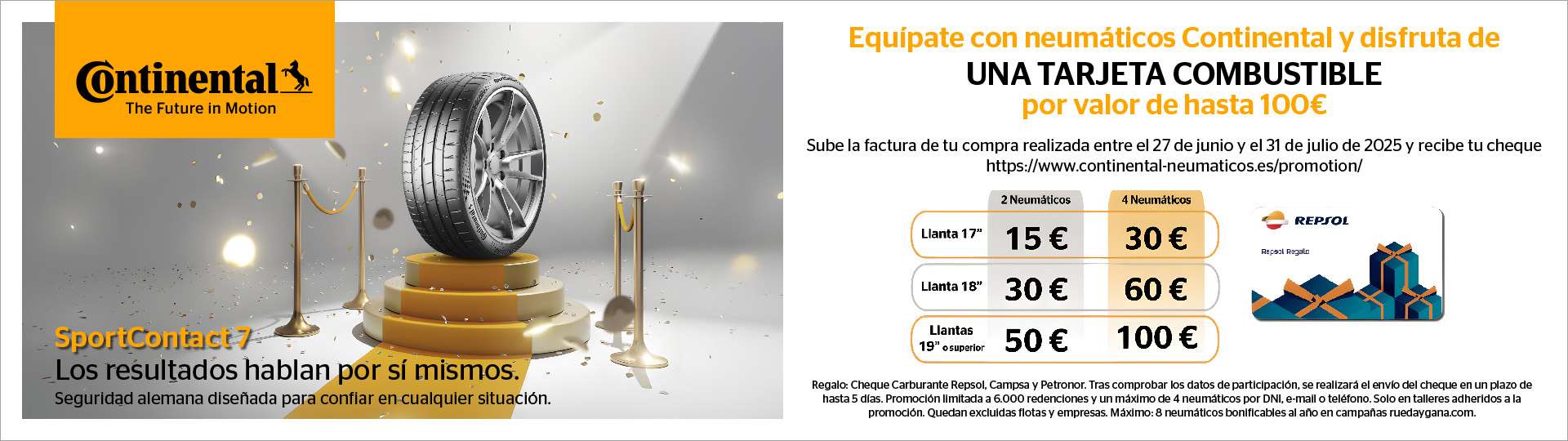 Promoción tarjeta de combustible